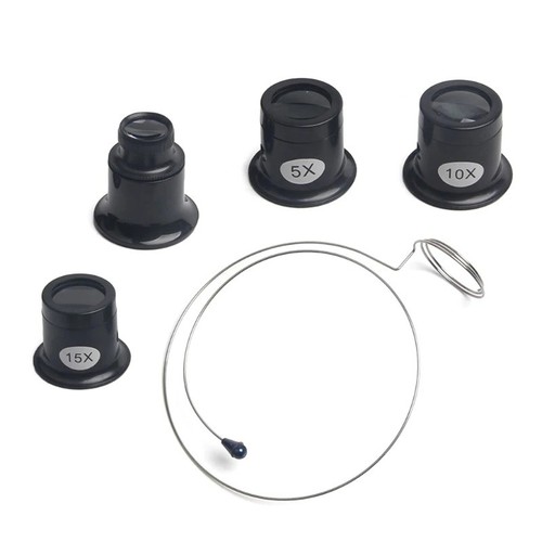 Watchmaker jeweler loupe set - jeweler,