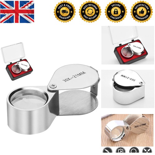 30x silver pocket loupe - silver,